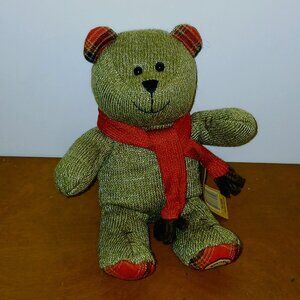 Starbucks coffee Bearista small bear plush teddy 2009 88 edition brown red scarf